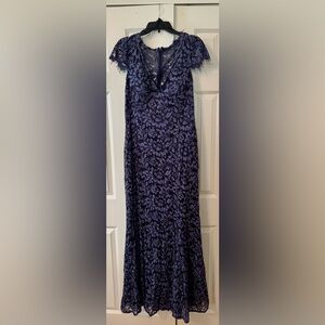 Nordstrom Floral Lace Maxi Dress - Blue